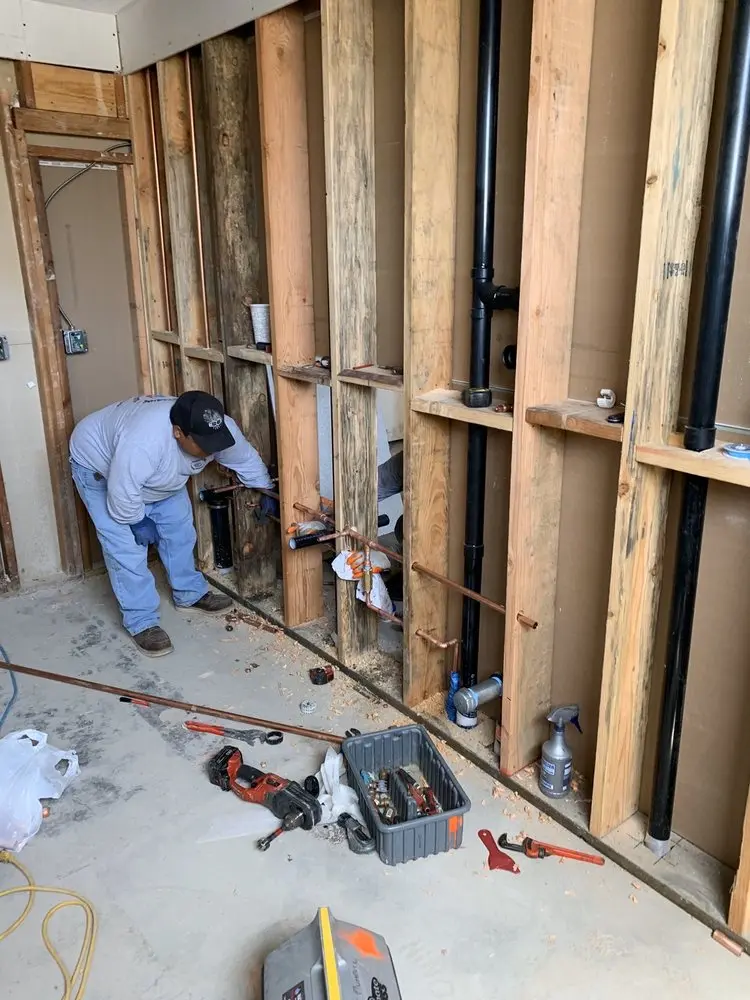 Commercial rough-in plumbing for Gas Line Repair in Sherwood Park